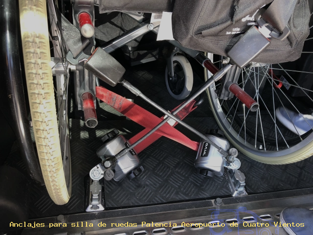 Sujección de silla de ruedas Palencia Aeropuerto de Cuatro Vientos